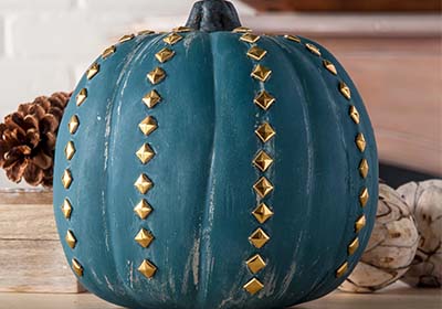 Gold Studded Pumpkin