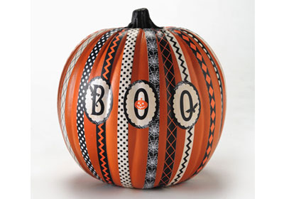 Mod Podge ® Paper Stripe Pumpkin