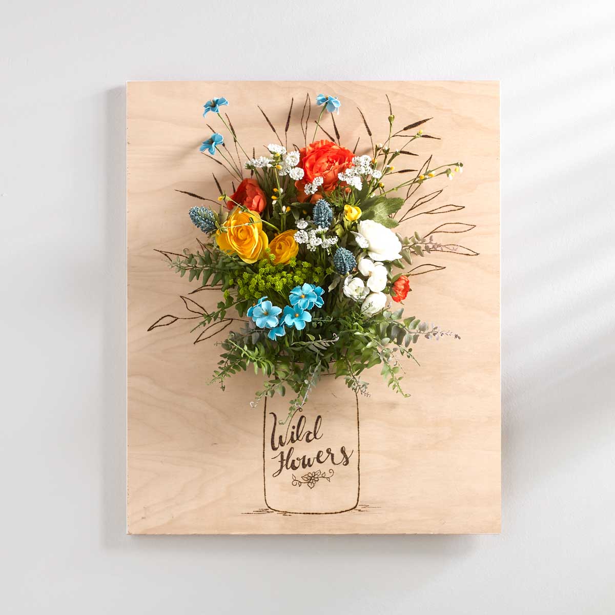 Rustic Bouquet 3D Floral Wall Art