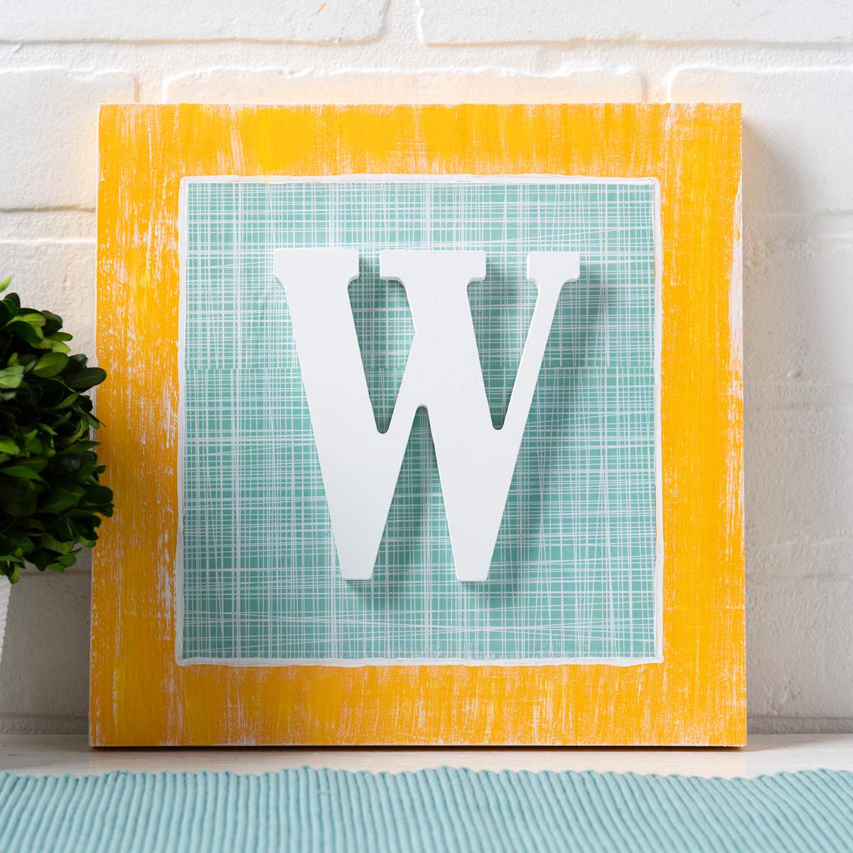 Mod Podge Monogram Canvas