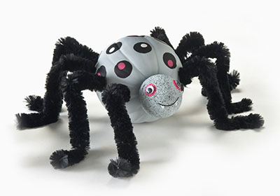 Apple Barrel Polka Dot Spider Pumpkin