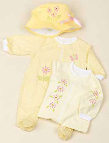 Floral Accents Infant Set