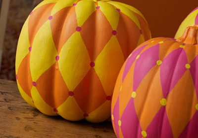 Harlequin Pumpkin Trio