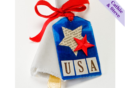 Patriotic Napkin Tag