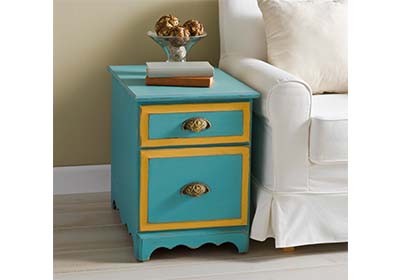 Distressed End Table