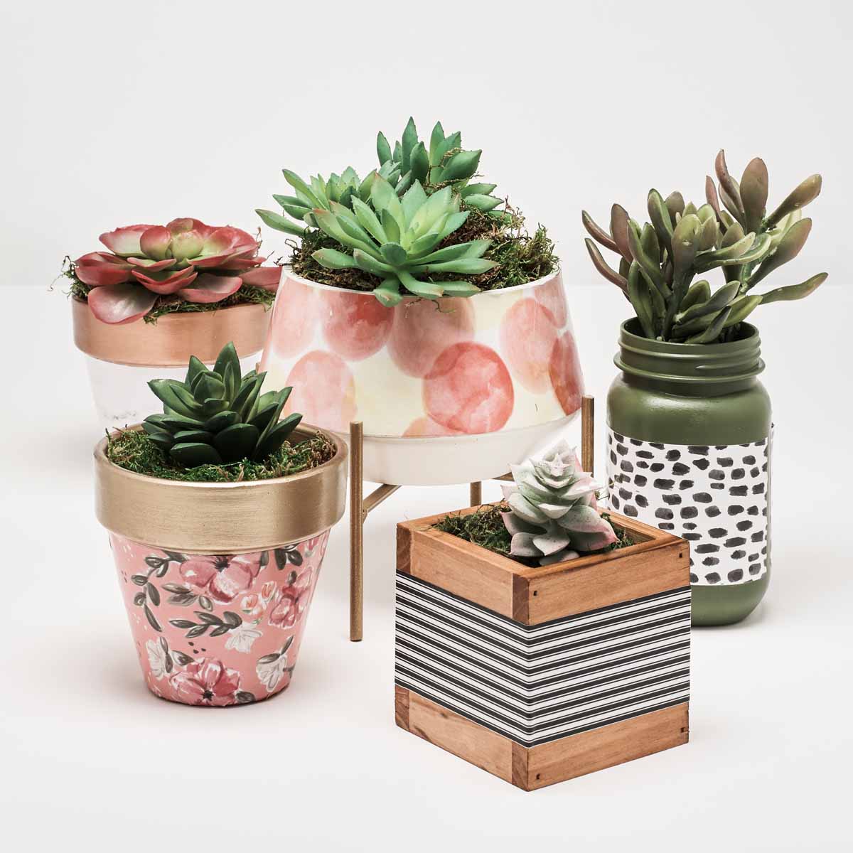 Mod Podge Planters