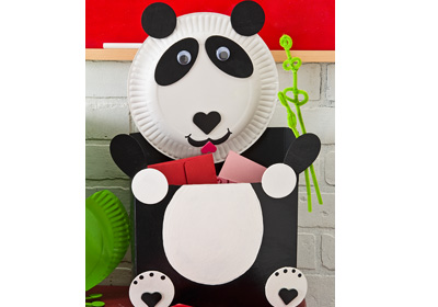 Panda Bear Valentine Card Holder