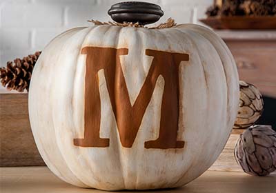 Monogrammed Pumpkin