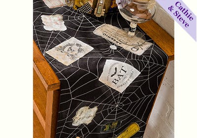 Photo Transfer Halloween Table Runner