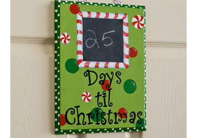 Christmas Countdown Plaque