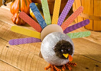 Kids Table Turkey Centerpiece