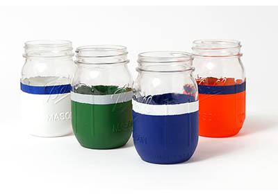 Super Football Party Jar Glasses