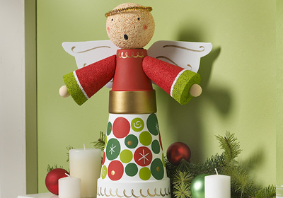 Clay Angel Centerpiece