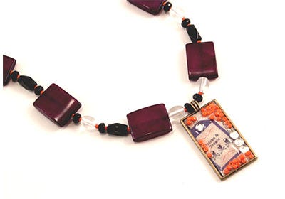 Mod Podge Tricks and Treats Halloween Necklace