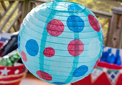 Polka Dot Paper Lanterns