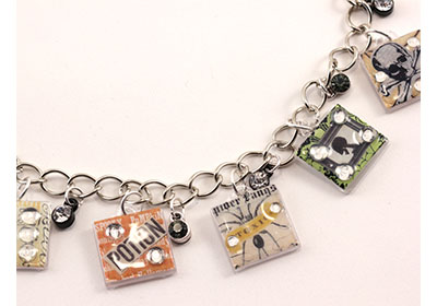 Halloween Charm Bracelet with Mod Podge