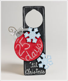 Days 'til Christmas Door Hanger