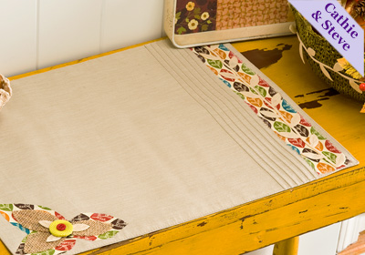 Fabric Appliqué Thanksgiving Placemat