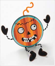 Poseable Pumpkin Plaque