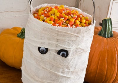 Mummy Trick or Treat Bag