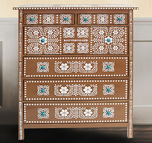 Faux Bone Inlay Dresser