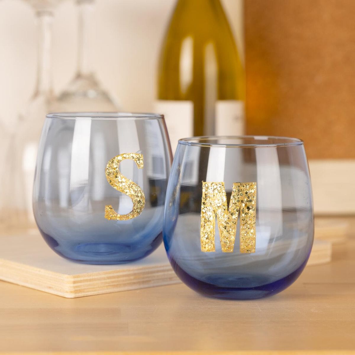 Mod Podge Dishwasher Safe Glitter Glasses