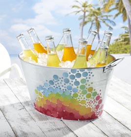 Decoupage Craft Idea - Decorated Ice Bucket