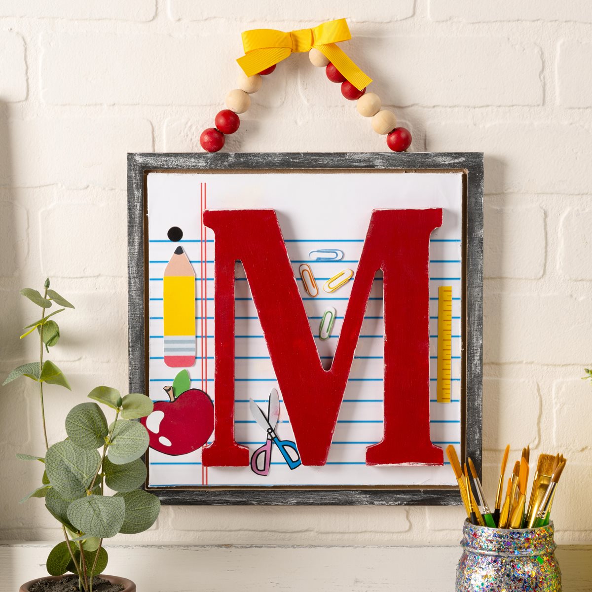 Mod Podge Teacher Sign