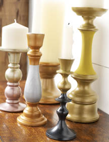 Metallic Candlestick Holders