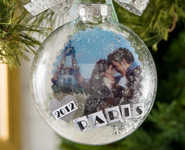 Photo Transfer Glass Ornament