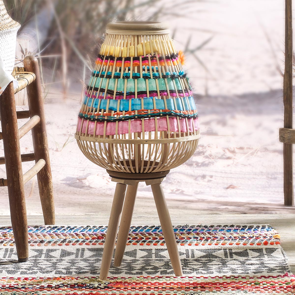 BoHo Basket Lantern