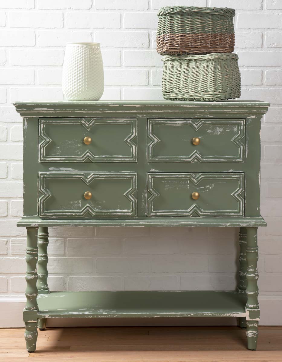 Waverly Chalk Paint Green Dresser Redo