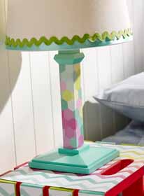 Mod Podged Lamp for Kids