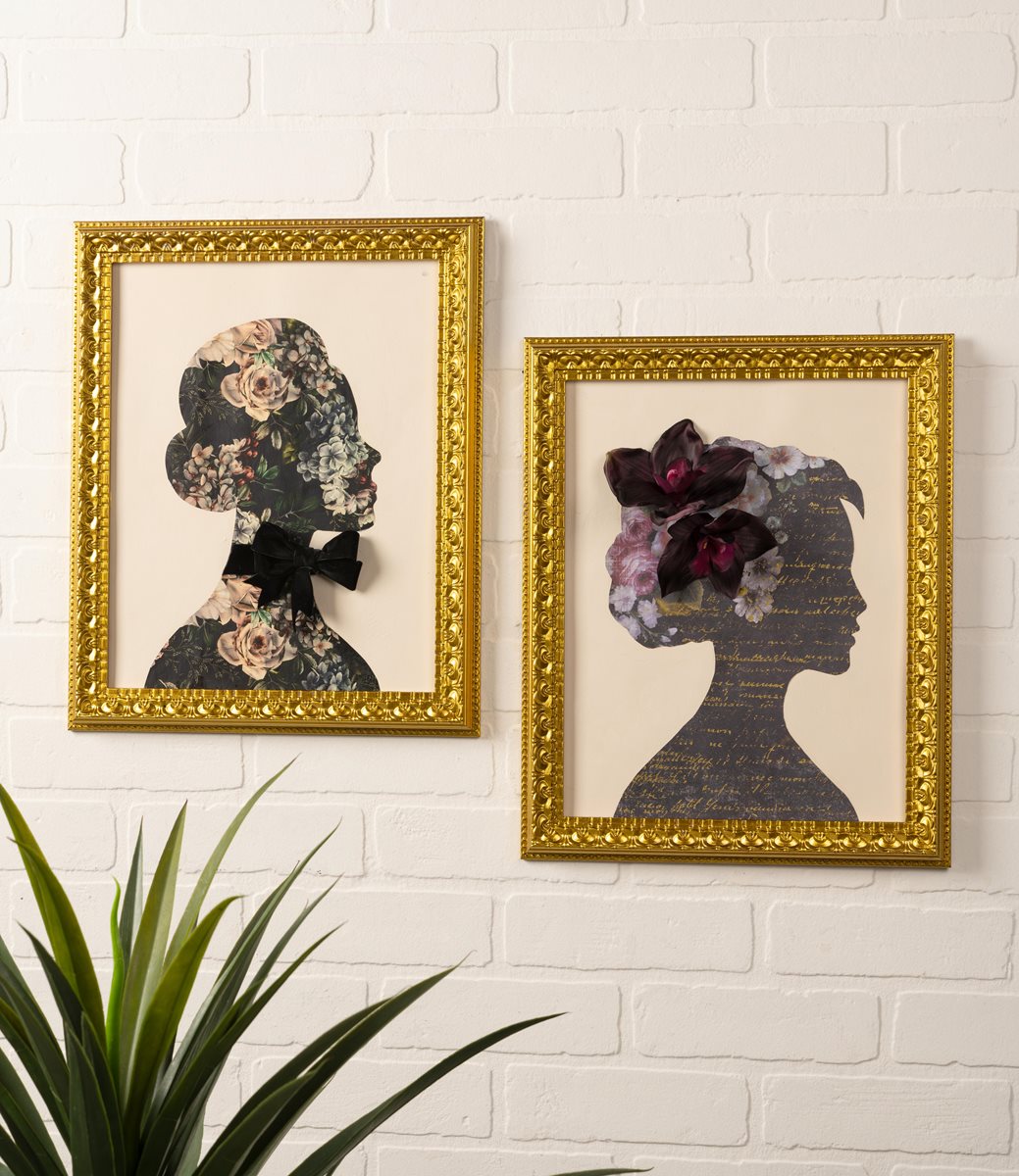 Upcycle Framed Mod Podge Silhouettes