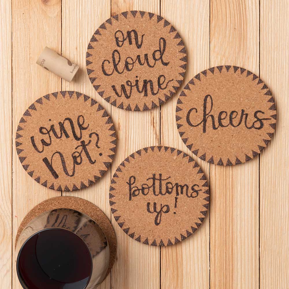 Cheers! Cork Coasters