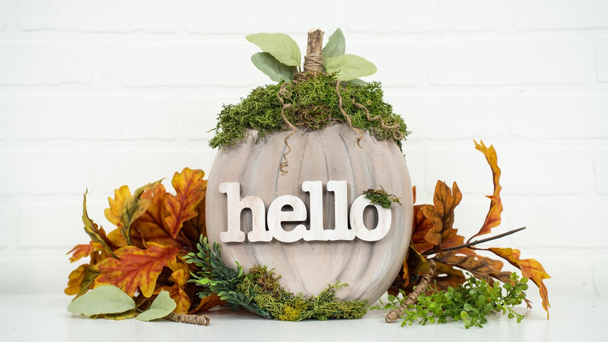 Upcycled Tide Pod Autumn Forest Pumpkin