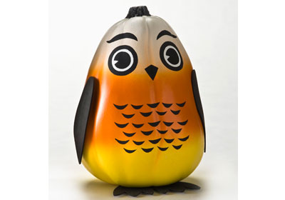 FolkArt Candy Corn Owl Pumpkin