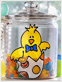 Little Chick Easter Candy Jar