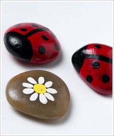 Lady Bug Rocks