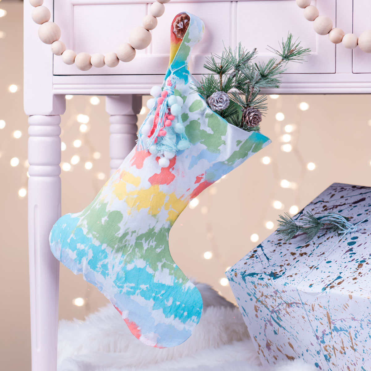 DIY Tie Dye Stocking