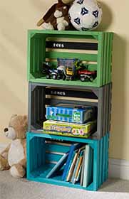 DIY Storage Crates for Playroom