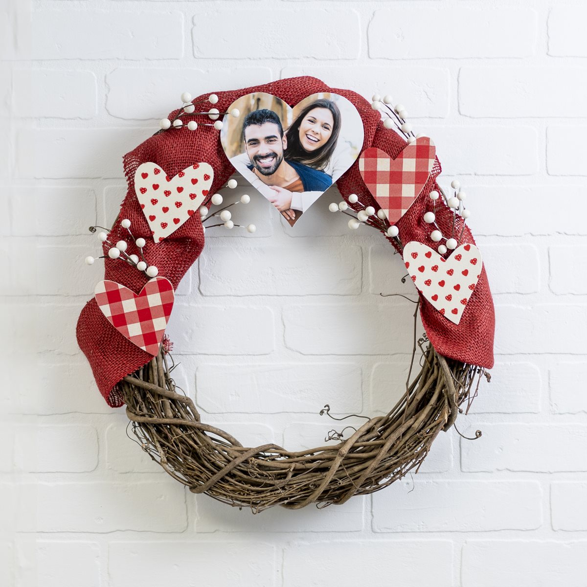 Valentine's Day Photo Wreath