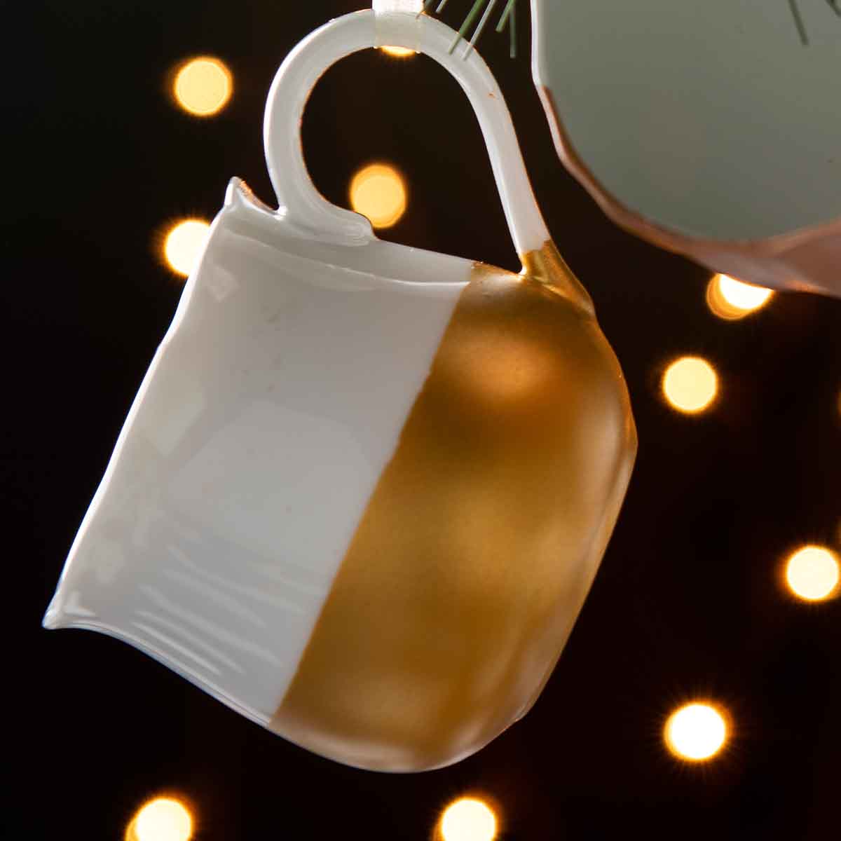 Metallic Teacup Ornaments