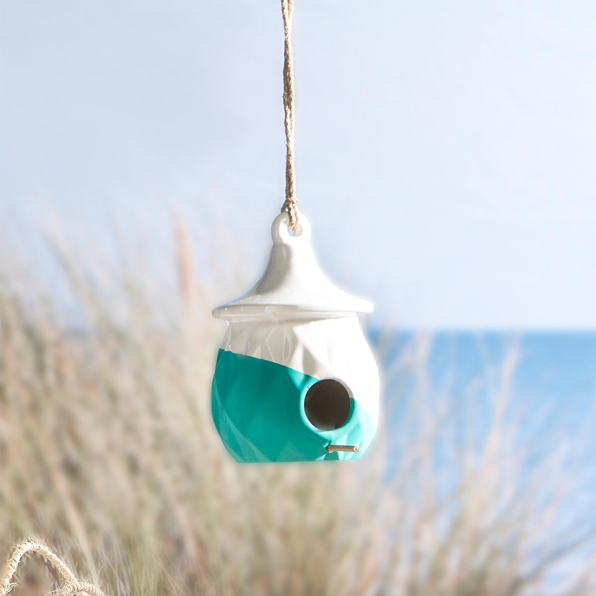 Dipped Ceramic Birdhouse