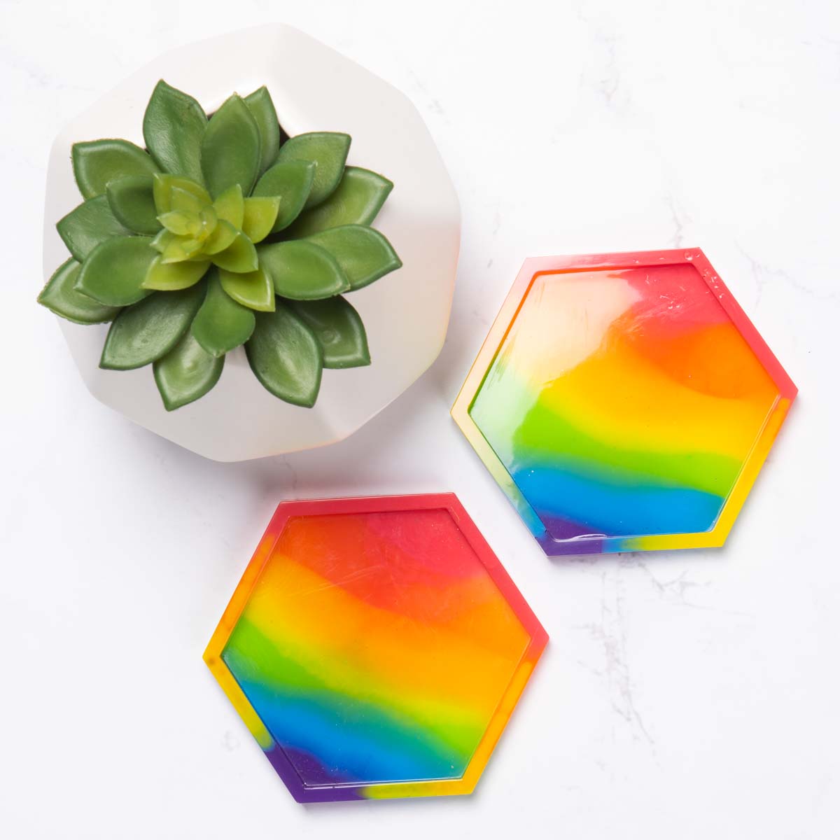 Rainbow Coasters