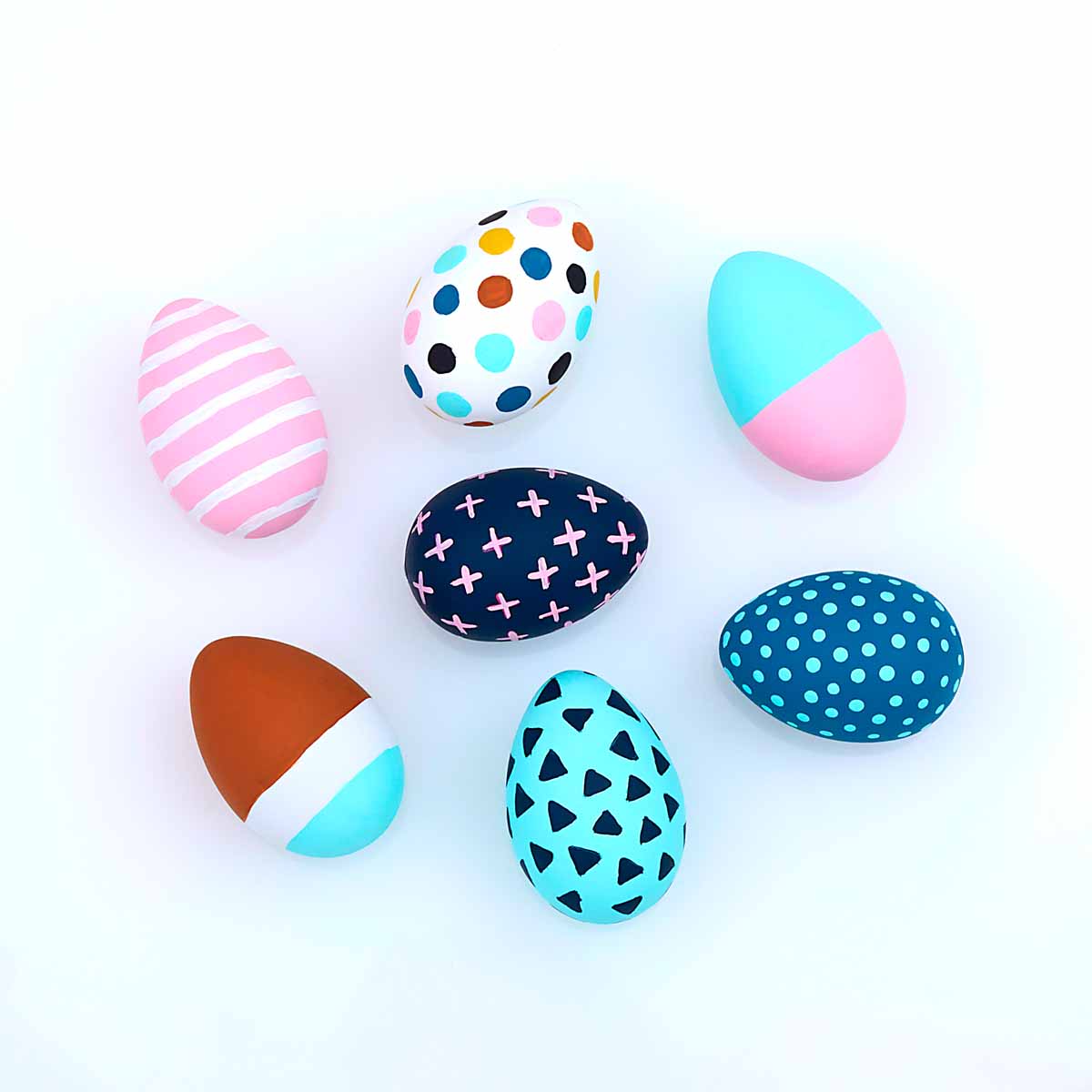 Memphis Inspired Easter Eggs