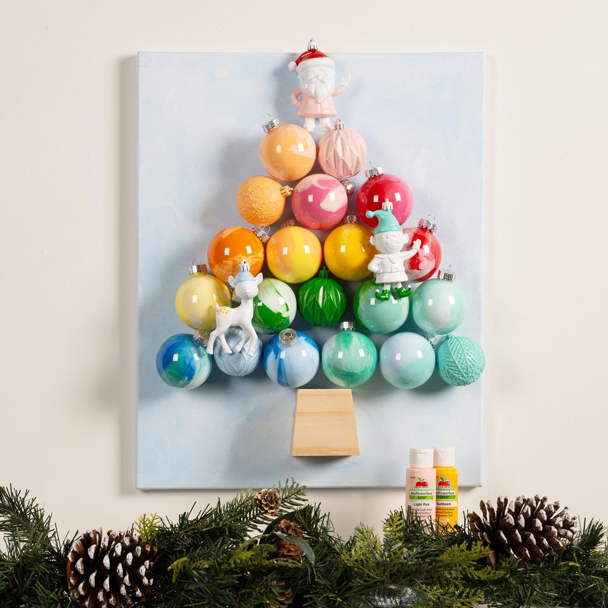 Ornament Tree on Canvas