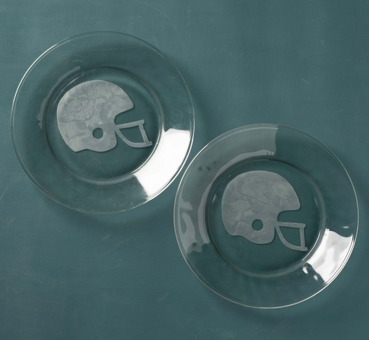 Football Glass Plates