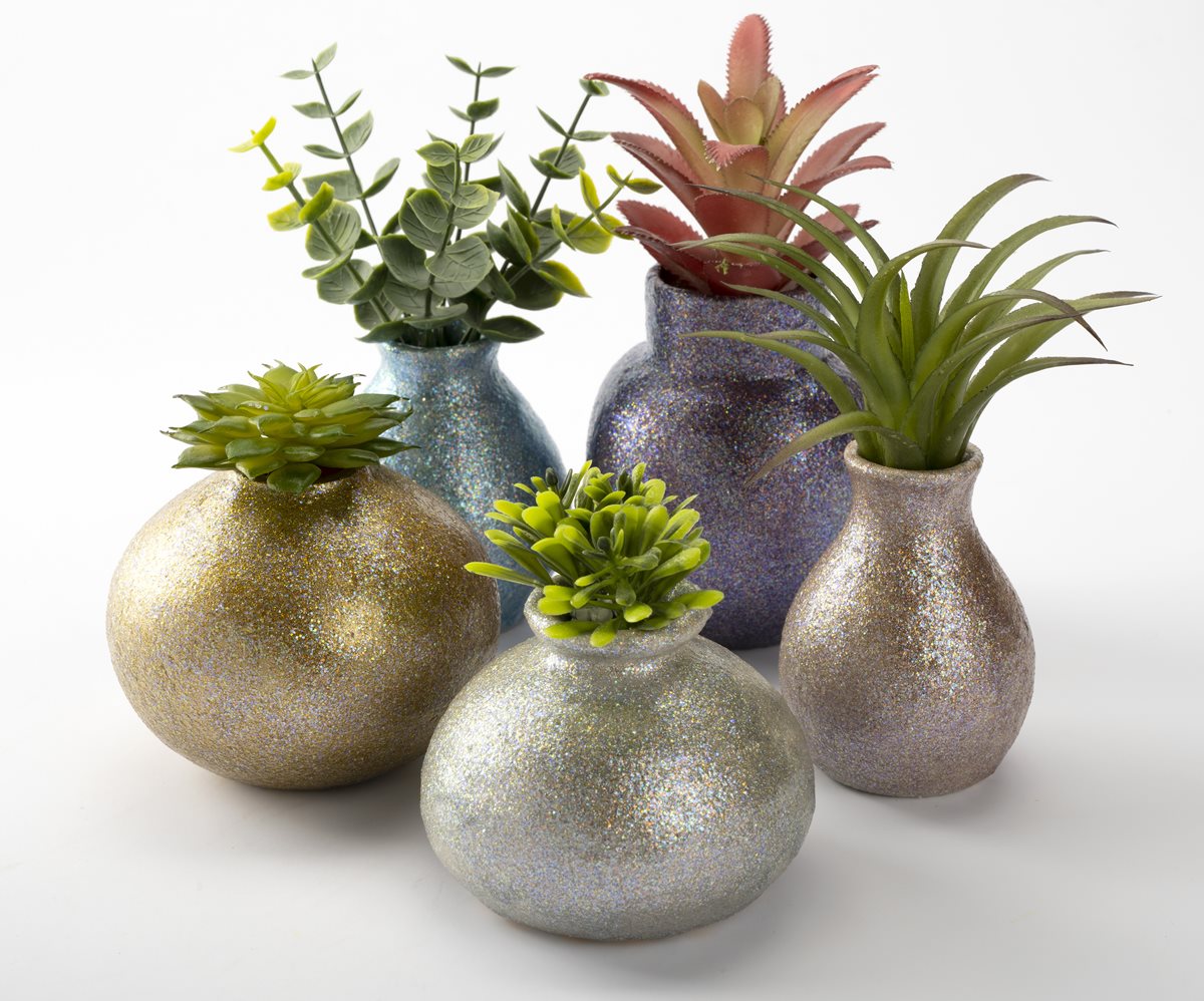 FolkArt Glitterific Fine Vases