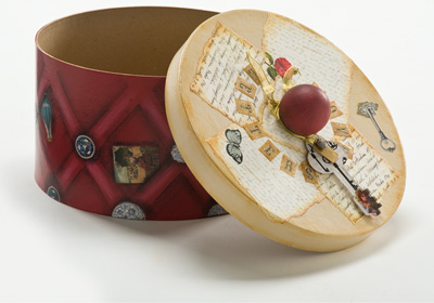 Mod Podge Romance Hat Box